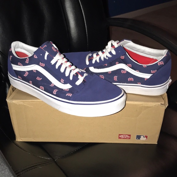 vans red sox shoes